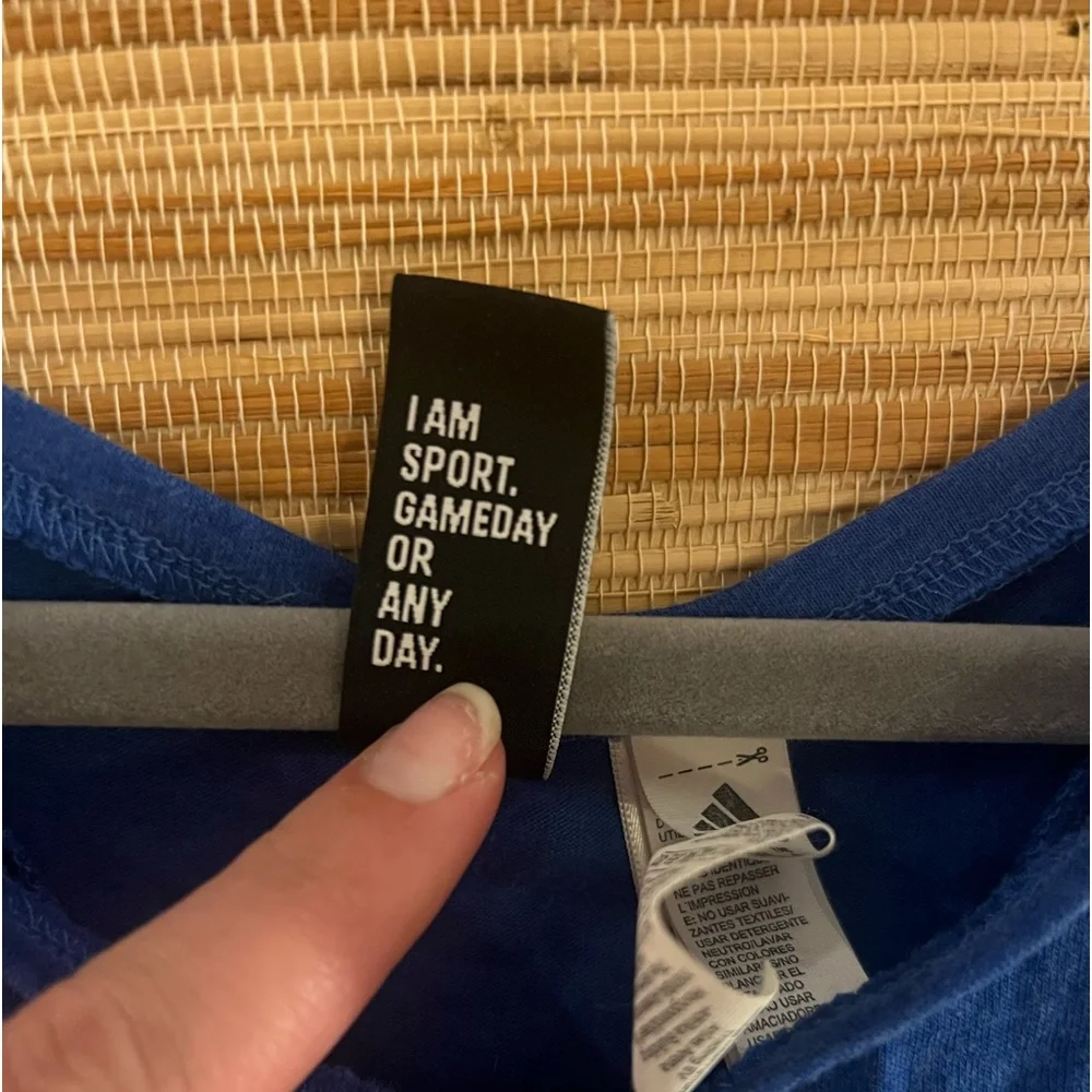 Blue Adidas Razorback Tank Top - Picture 7 of 8